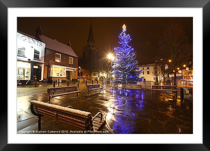 Christmas in Dunstable Framed Mounted Print by Graham Custance