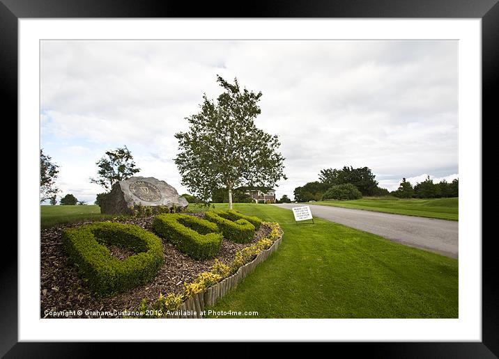 Dunstable Downs Golf Club Framed Mounted Print by Graham Custance