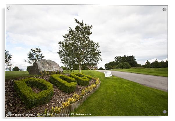 Dunstable Downs Golf Club Acrylic by Graham Custance