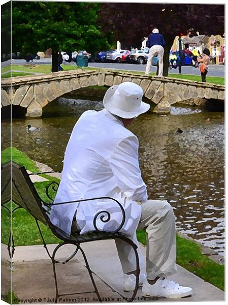 Bourton-on-Water 2 Canvas Print by Paula Palmer canvas