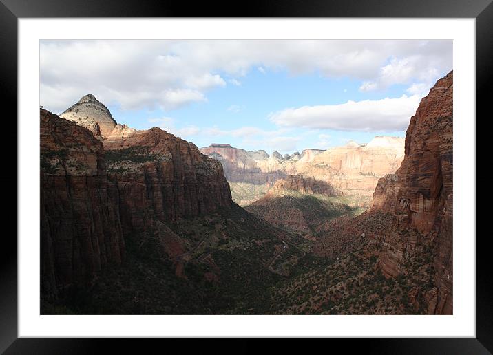 Zion National Park Framed Mounted Print by Julie Ormiston