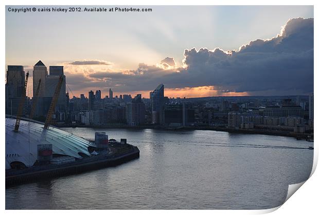 Docklands View Print by cairis hickey