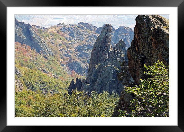 Balkan Mountains, Sliven Framed Mounted Print by Tony Murtagh