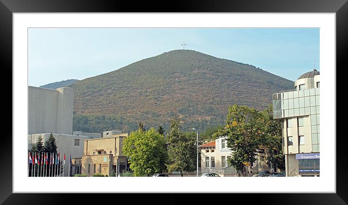 Sliven Cross Framed Mounted Print by Tony Murtagh