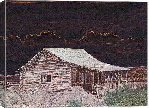 Landmark Homestead Cabin Canvas Print by Patti Barrett