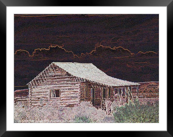 Landmark Homestead Cabin Framed Mounted Print by Patti Barrett