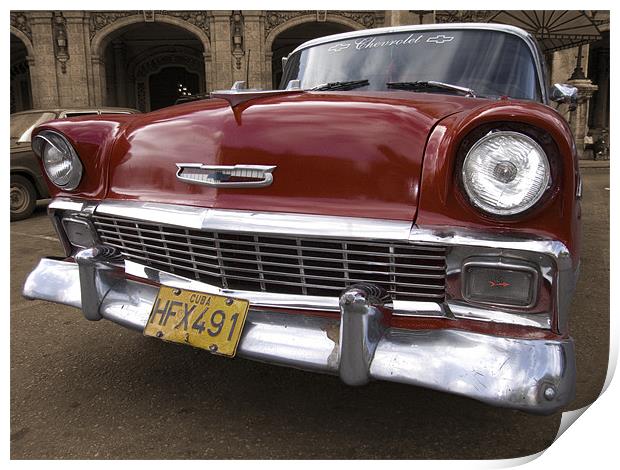 Classic red Chevy Print by Graham Moore
