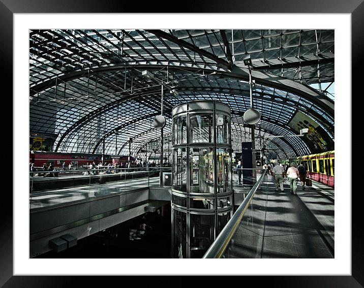 berlin hauptbahnhof Framed Mounted Print by Jo Beerens