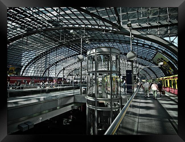 berlin hauptbahnhof Framed Print by Jo Beerens