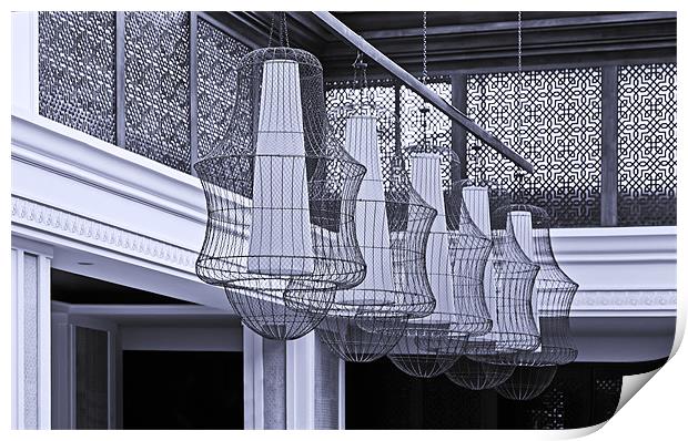 Stunning Lamp Shades Print by Arfabita  