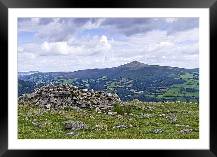 Sugar Loaf in the distance Framed Mounted Print by Hazel Powell