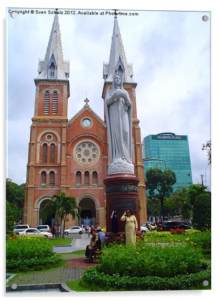 Church in Vietnam Acrylic by Sven Schulz