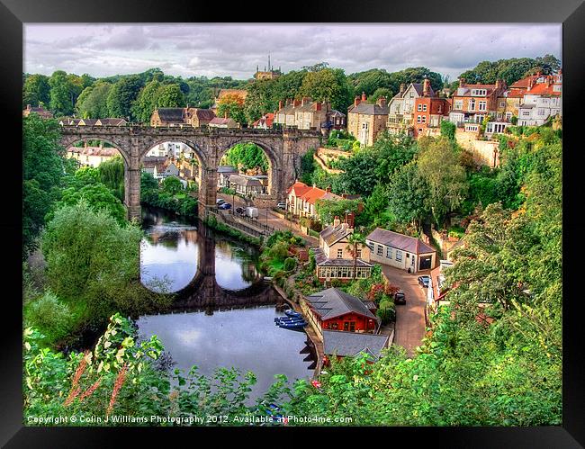 View From The Castle - Knaresborough Framed Print by Colin Williams Photography