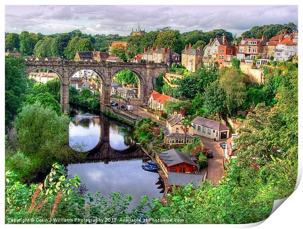 View From The Castle - Knaresborough Print by Colin Williams Photography