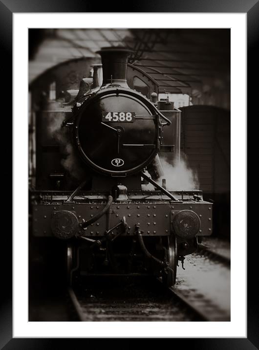 Steam locomotive Framed Mounted Print by Graham Moore