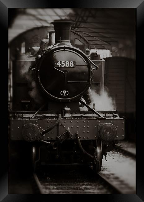 Steam locomotive Framed Print by Graham Moore