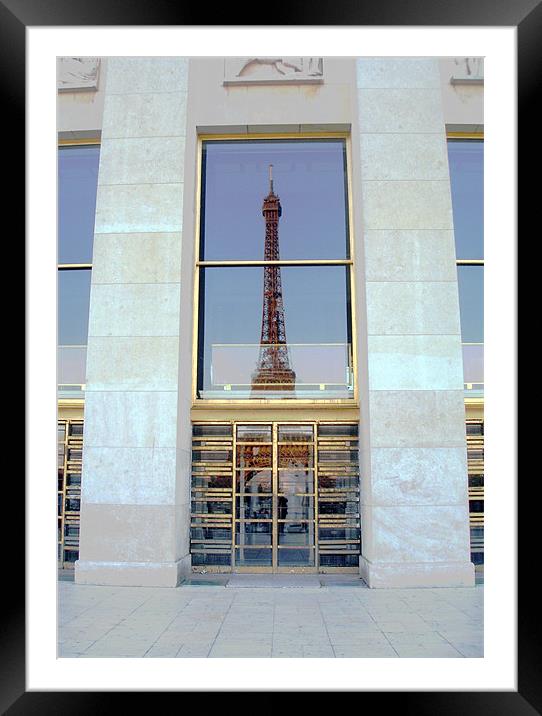 Eifel Tower Reflection Framed Mounted Print by Reg Dobson