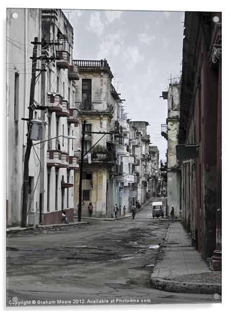 Old Havana Acrylic by Graham Moore