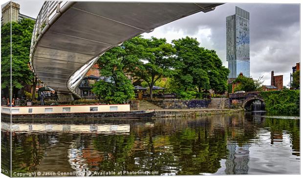 Castlefield Basin Canvas Print by Jason Connolly