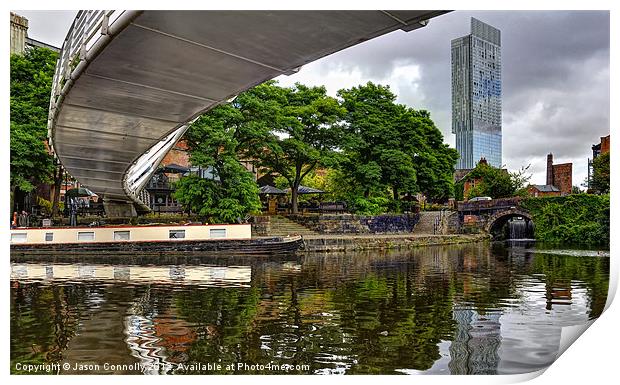 Castlefield Basin Print by Jason Connolly