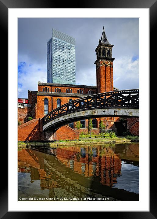 Castlefield Reflections Framed Mounted Print by Jason Connolly