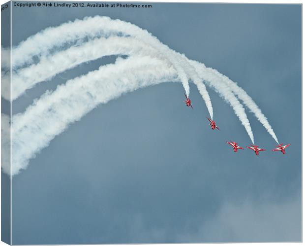 The red arrows Canvas Print by Rick Lindley