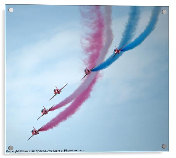 Red arrows 2012 Acrylic by Rick Lindley