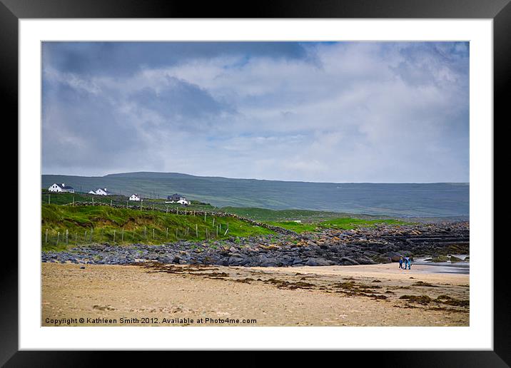 Beach in County Clare, Ireland Framed Mounted Print by Kathleen Smith (kbhsphoto)