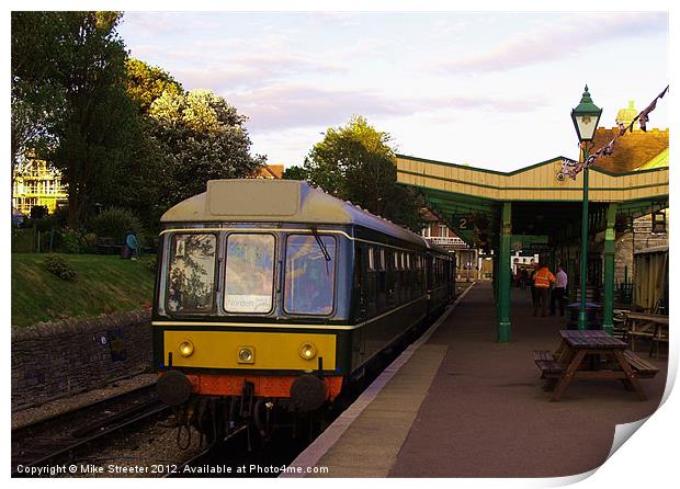 Heritage DMU at Swanage Print by Mike Streeter