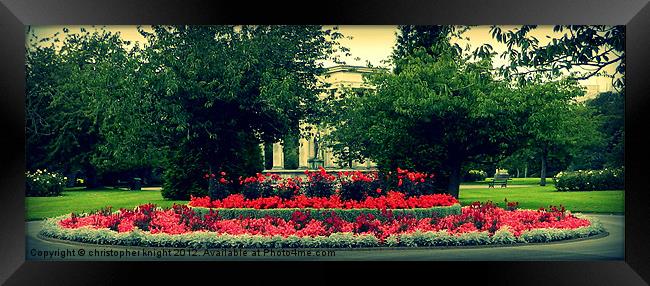 Cathays Park Framed Print by christopher knight