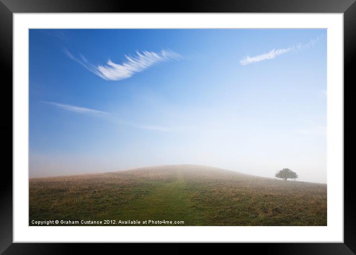 Chilterns Mist Framed Mounted Print by Graham Custance