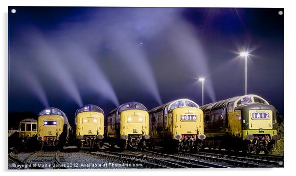 Deltic Smoke in the Night Acrylic by K7 Photography