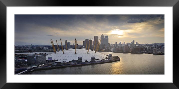 London over the Thames Framed Mounted Print by James Rowland