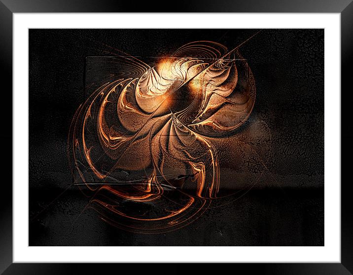 Gold Relic Framed Mounted Print by Amanda Moore