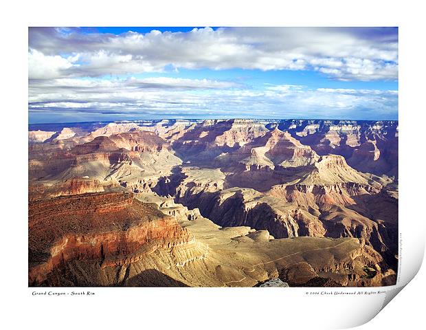 Grand Canyon - South Rim  Print by Chuck Underwood