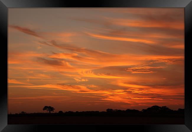 Majestic North Norfolk Sunset Framed Print by Digitalshot Photography
