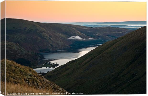 Haweswater Golden Sunrise Canvas Print by David Lewins (LRPS)