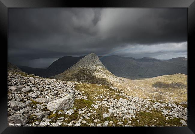 Tryfan Storm Framed Print by Creative Photography Wales