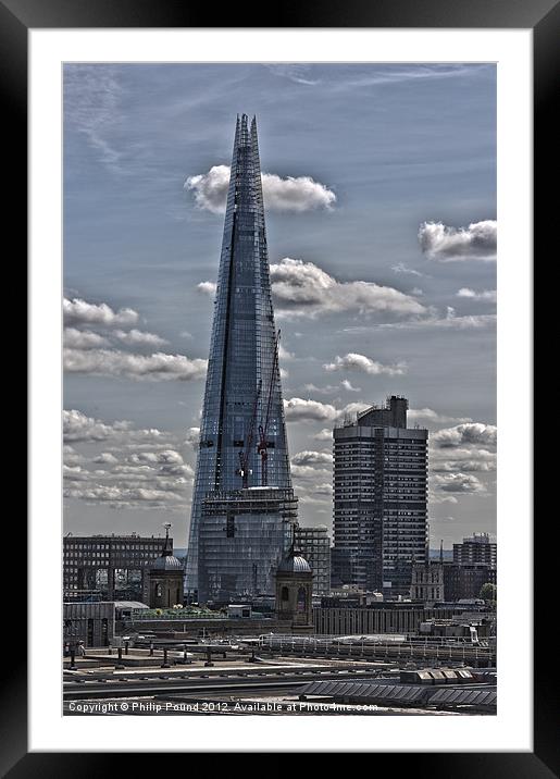 The Shard London Framed Mounted Print by Philip Pound