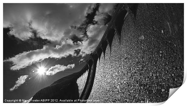 Claerwen Dam Print by Creative Photography Wales