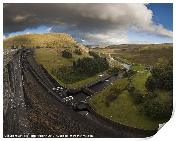 Claerwen panorama Print by Creative Photography Wales