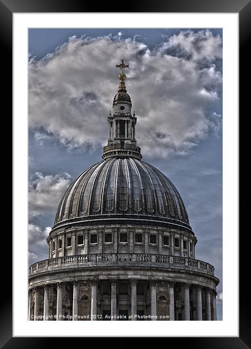 St Pauls Cathedral London Framed Mounted Print by Philip Pound