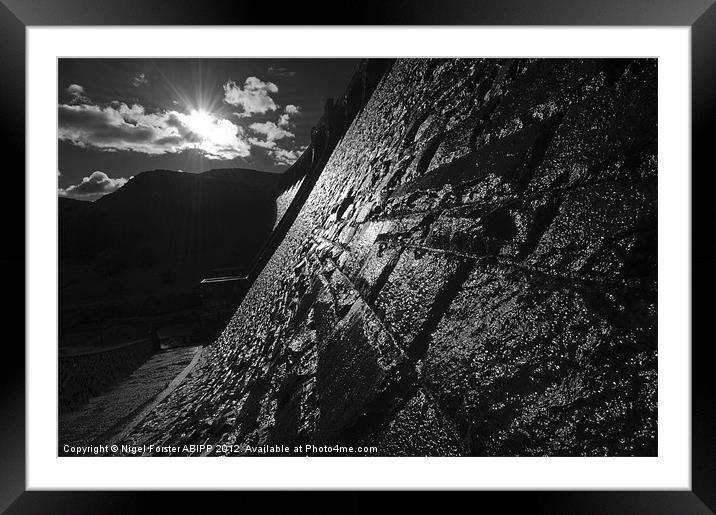 Claerwen Dam Framed Mounted Print by Creative Photography Wales