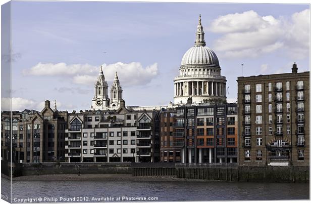 St Pauls Cathedral London Canvas Print by Philip Pound