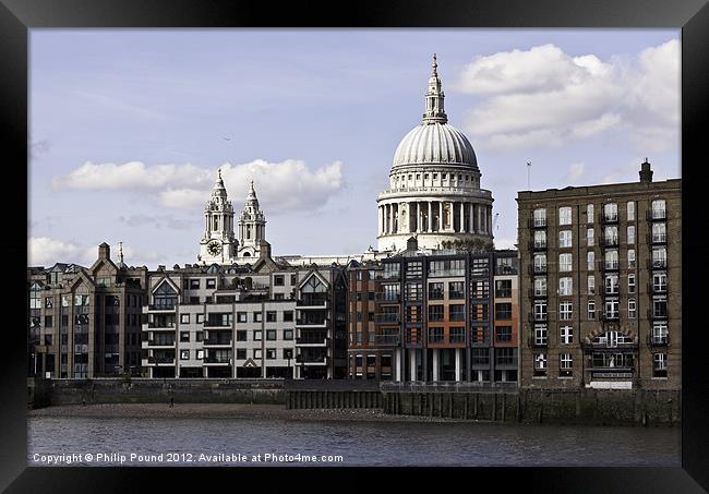 St Pauls Cathedral London Framed Print by Philip Pound