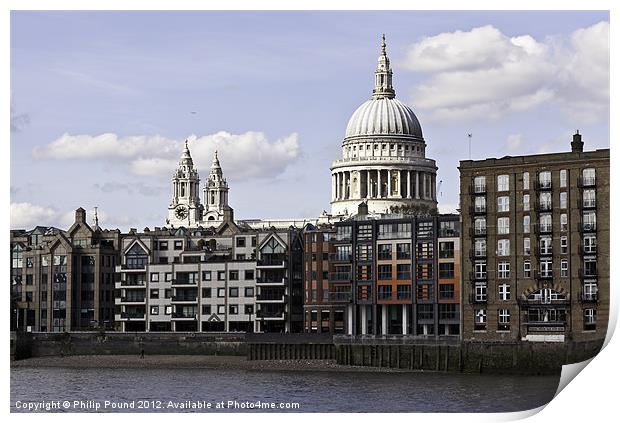 St Pauls Cathedral London Print by Philip Pound