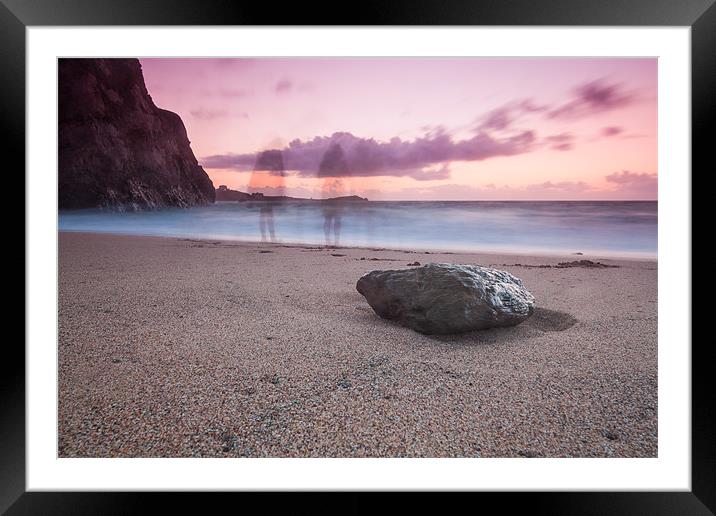 Ghosts in the Sand Framed Mounted Print by Jonathan Swetnam