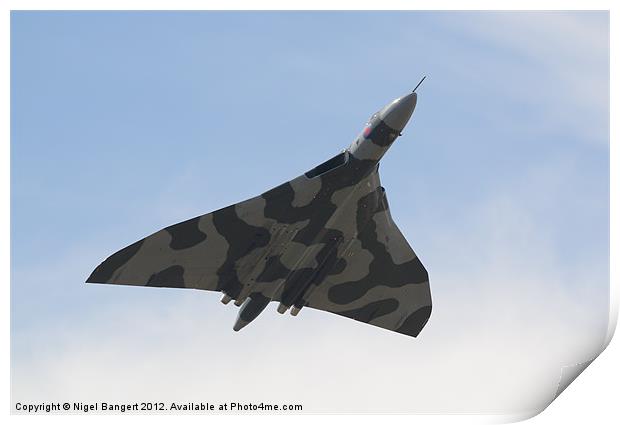 Avro Vulcan B2 Print by Nigel Bangert