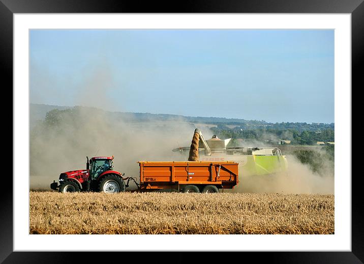 Unloading the Grain Framed Mounted Print by graham young