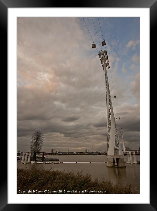 Thames Cable Car Framed Mounted Print by Dawn O'Connor